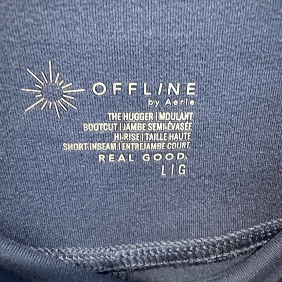 Offline by Aerie The Hugger Navy Bootcut Leggings Size L Short - Picture 9 of 13
